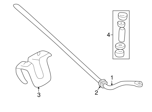 C3500 STABILIZER BAR & COMPONENTS 3