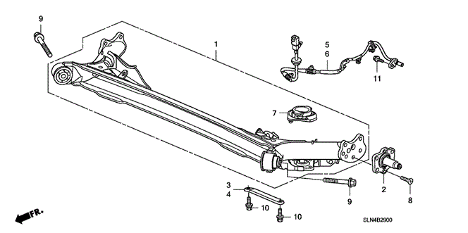 CHASSIS/REAR AXLE for 2008 Honda FIT #1