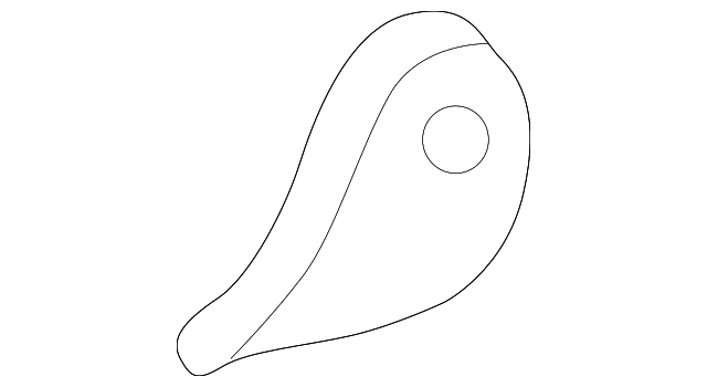 NA018808521 Деталь HINGE COVER, LEFT