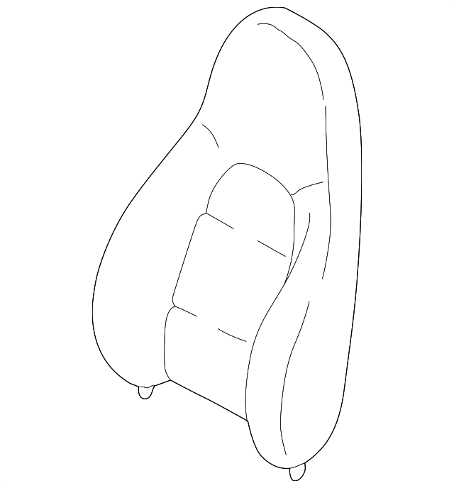 NC658818055 Деталь SEAT BACK ASSY, LEFT