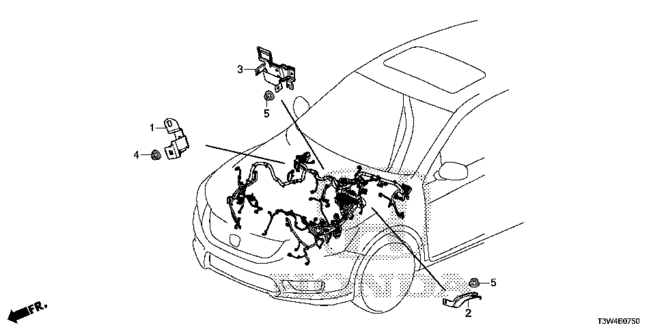ACCORD HYBRID WIRE HARNESS BRACKET