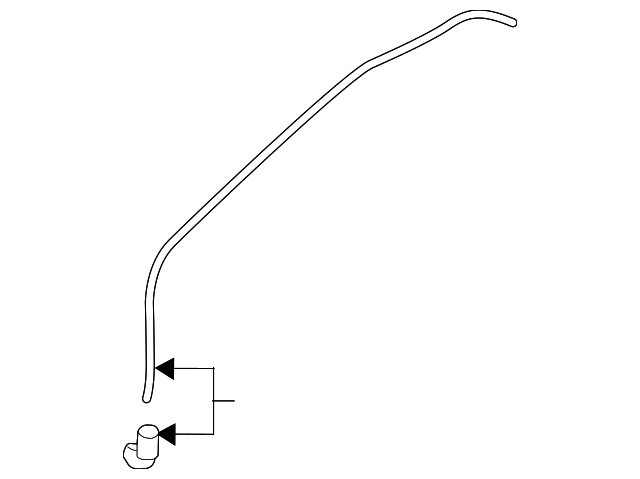 81673-A9000 Деталь DRAIN TUBE, RIGHT