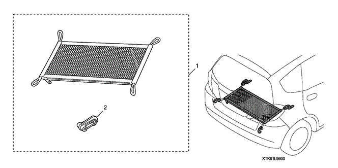 ACCESSORIES/CARGO NET for 2009 Honda FIT #1