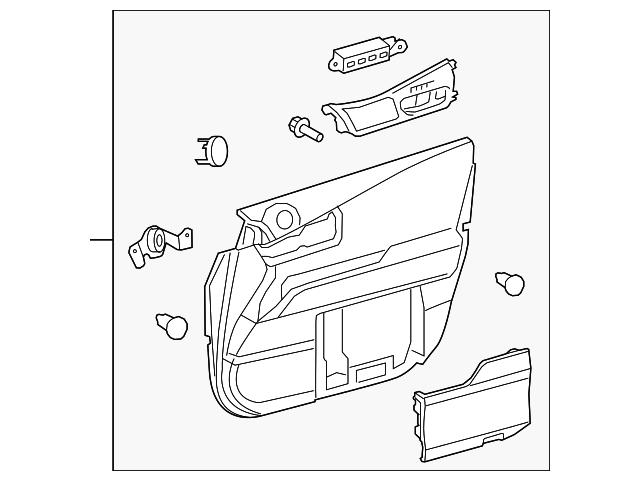 67620-48A10-C7 DOOR TRIM PANEL, LEFT
