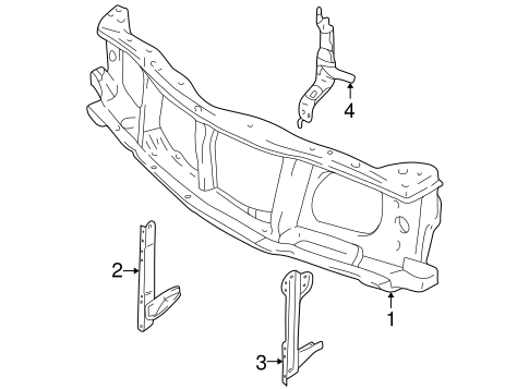 Tracker RADIATOR SUPPORT