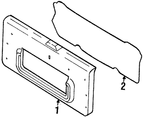 Rodeo INTERIOR TRIM - TAIL GATE
