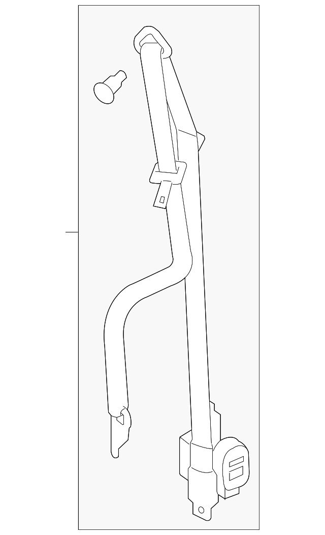 19330961 Деталь BELT & RETRACTOR, LEFT