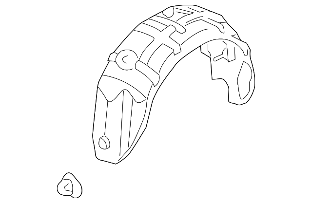 GK2A561J0J Деталь WHEELHOUSE LINER, LEFT