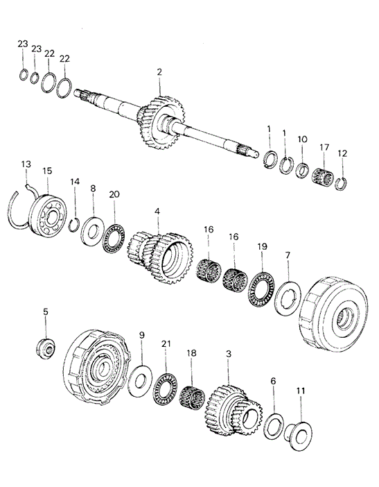 TRANSMISSION - HONDAMATIC/HMT MAINSHAFT (2) for 1982 Honda CIVIC HATCHBACK #1
