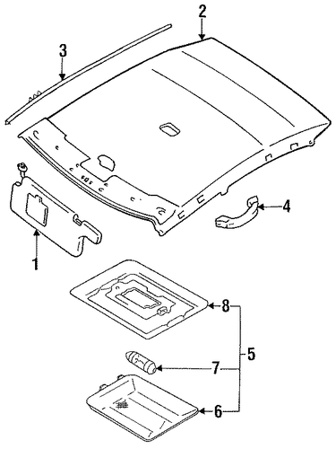 Colt INTERIOR TRIM - ROOF