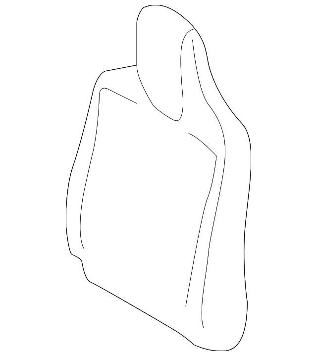 71558-74090-B1 Деталь SEAT BACK COVER, RIGHT