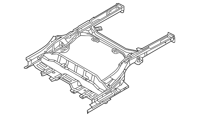 65700-3X012 Деталь REAR FRAME ASSY