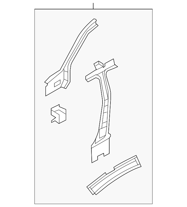 68005176AC Деталь INNER PILLAR, RIGHT