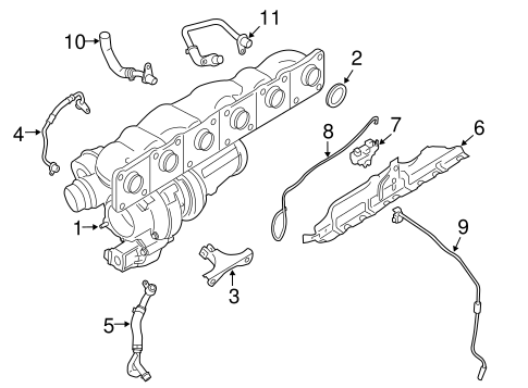 335i xDrive TURBOCHARGER & COMPONENTS