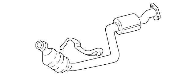 68011980AA Деталь CONVERTER & PIPE, LEFT