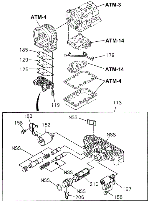 SLX AT UPPER CONTROL VALVE