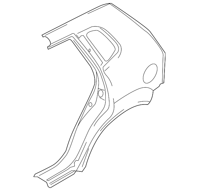 71503-1F1C0 Деталь QUARTER PANEL, LEFT