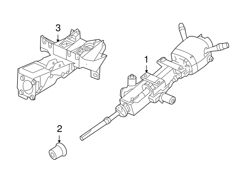 XLR STEERING COLUMN ASSEMBLY