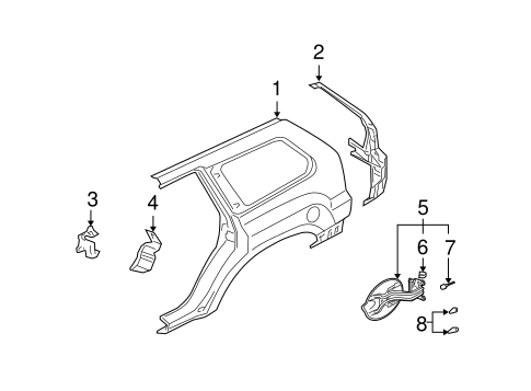 Endeavor QUARTER PANEL & COMPONENTS