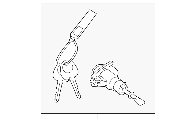 81970-A9A00 CYL & KEYS, LEFT