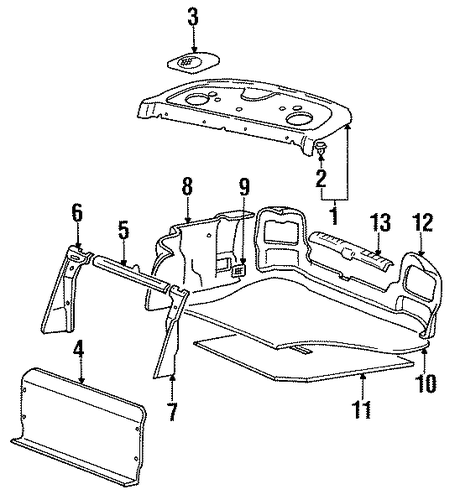 Sonata INTERIOR TRIM - REAR BODY