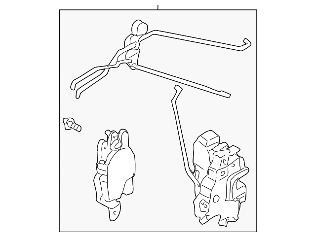 61031AE07A Деталь LOCK ASSY, LEFT