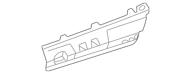 0K2N1-50390 Деталь BUMPER COVER SIDE BRACKET, LEFT