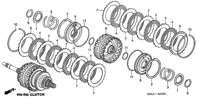 TRANSMISSION - AUTOMATIC/CLUTCH (4TH-5TH) for 2006 Honda CR-V #1