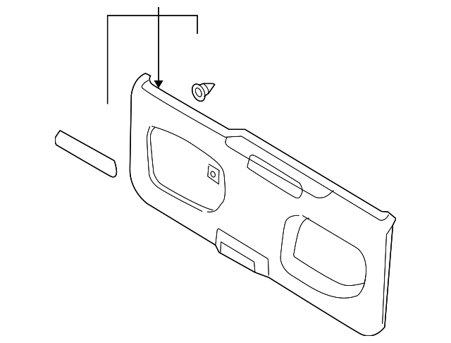 90900-7Z000 Деталь GATE TRIM PANEL