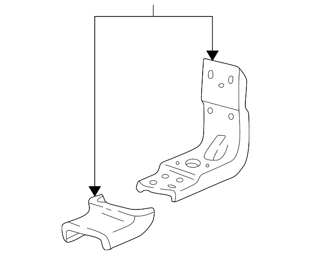 XL1Z16474AA Деталь SUPPORT BRACKET, RIGHT
