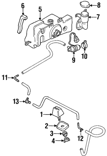 Montero HEADLAMP WASHERS / WIPERS