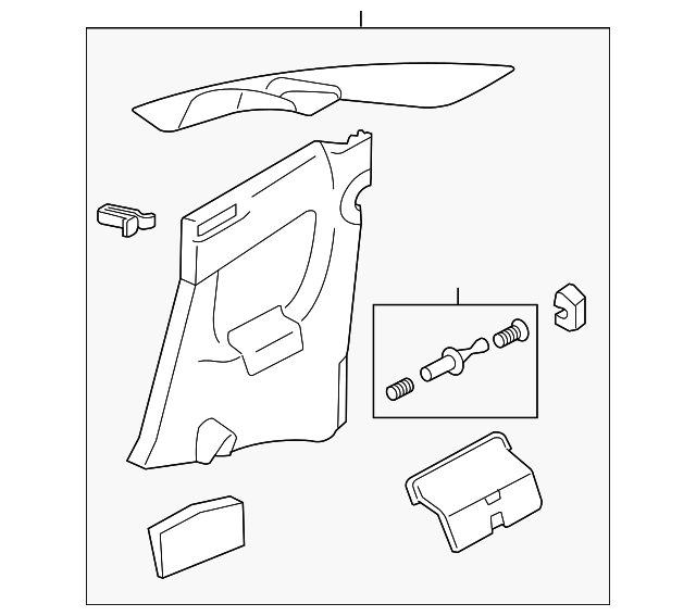 8N8-867-035-E-HKT Деталь LOWER QTR TRIM, LEFT