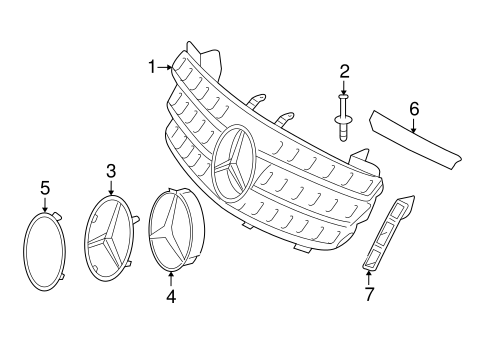 GL320 GRILLE & COMPONENTS