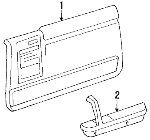 Shadow INTERIOR TRIM - DOOR 2