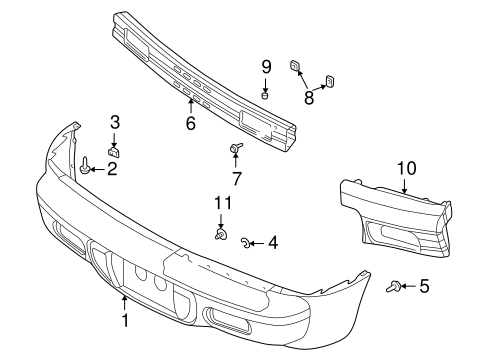 PT Cruiser BUMPER & COMPONENTS - REAR 2