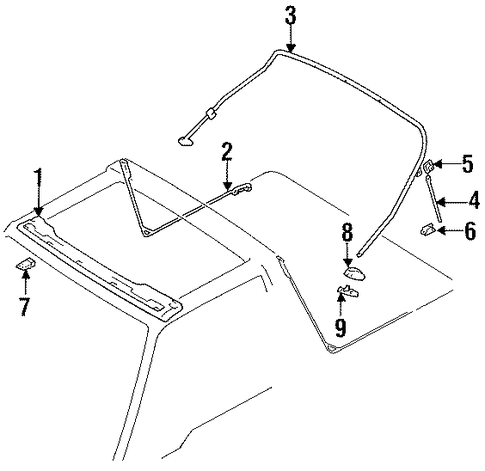 Sidekick FOLDING TOP HARDWARE