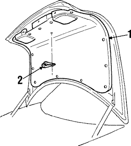 Catera INTERIOR TRIM - TRUNK