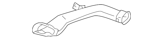 BJ0J60191 Деталь DEFROSTER DUCT, LEFT