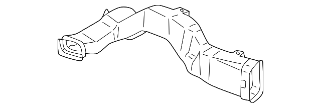 BJ0J64841A Деталь LOWER AIR DUCT, LEFT