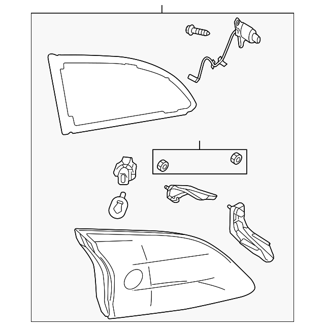 BBN8-51-3F0F Деталь BACKUP LAMP, RIGHT
