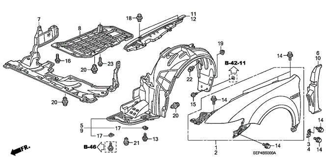 TL FRONT FENDERS