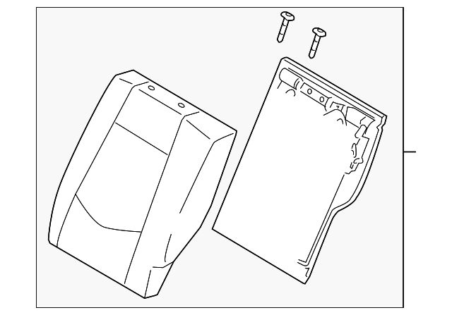 89300-1M981DCT Деталь SEAT BACK ASSY, LEFT