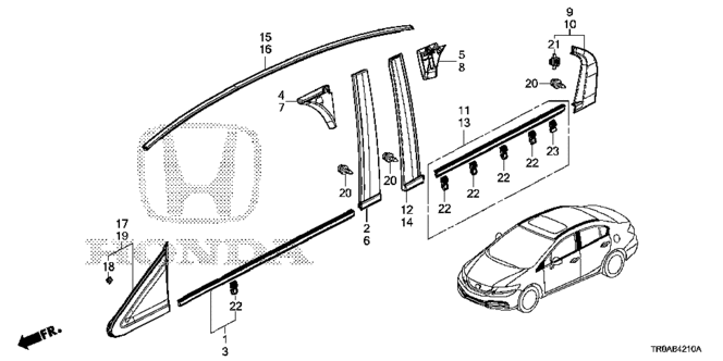 CIVIC SEDAN MOLDING