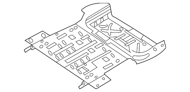 65510-4D500 Деталь REAR FLOOR PAN