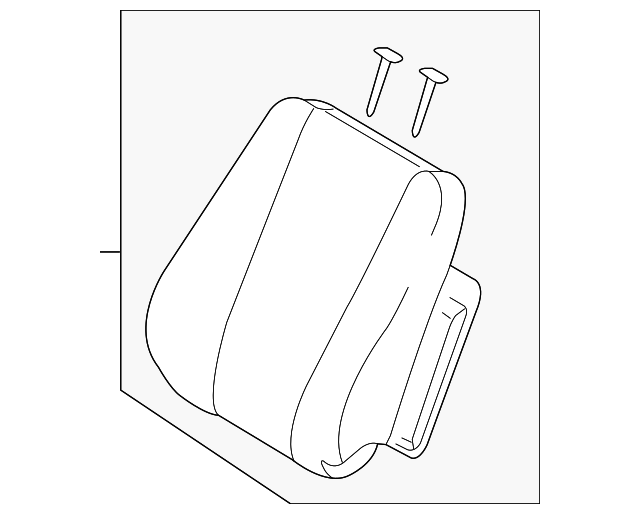 88400-1F6411BK Деталь SEAT BACK ASSY