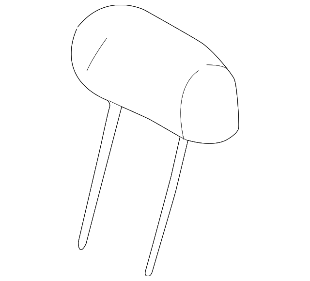 163-970-09-50-8G64 Деталь HEADREST, RIGHT