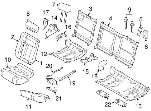 F-150 REAR SEAT COMPONENTS