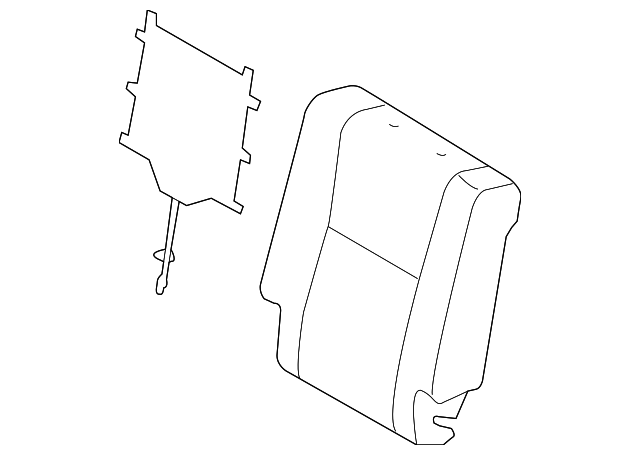 71077-0C330-E1 Деталь SEAT BACK COVER, RIGHT