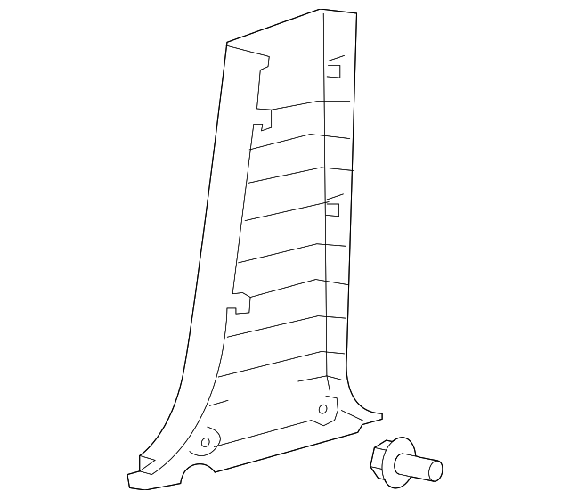 62413-AC040-B1 Деталь LWR CTR PLR TRIM, RIGHT