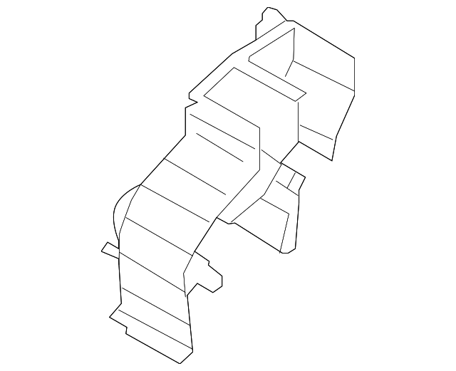 TD12-61-A02A Деталь AC & HEATER CASE, LEFT